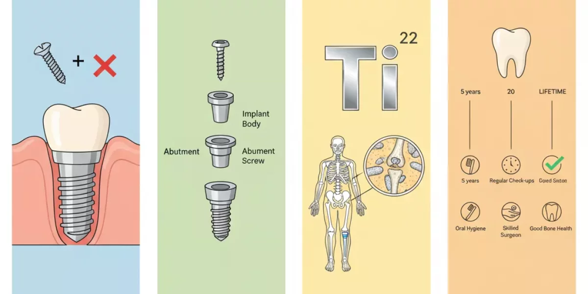 Un implant est-il une vis ? Qu'est-ce qu'une vis d'implant ? Les implants sont-ils en titane ? Les implants durent-ils longtemps ?